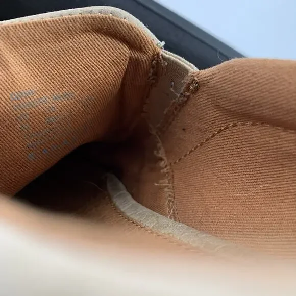 Coach Powers Slip On Suede Leather Casual Loafers Size 9 D Mens Cream Beige - Picture 7 of 9